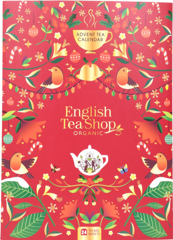 ENGLISH TEA SHOP Red Book Style Advent Calendar - 24 Sachets (Pack of 12)