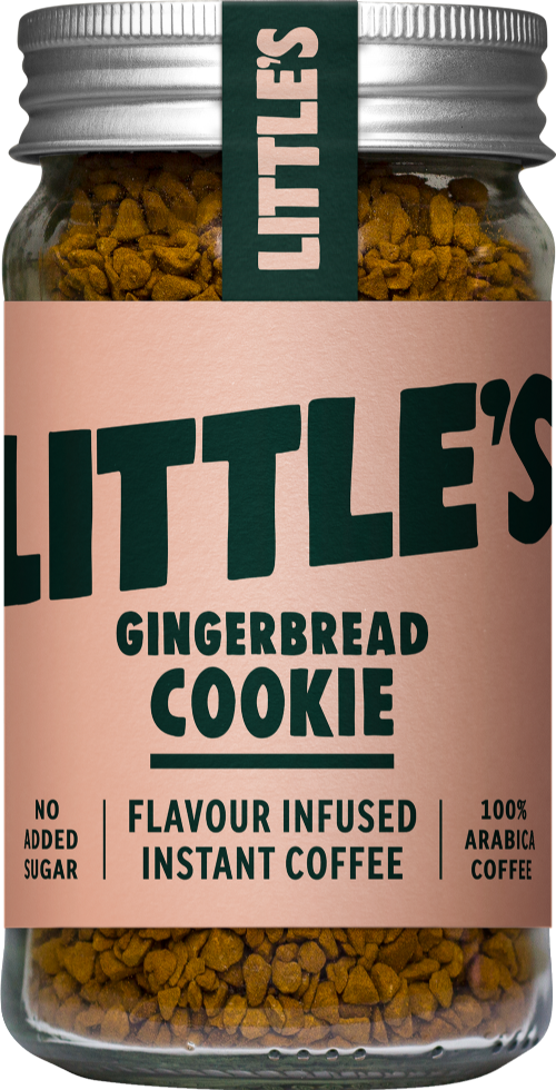 LITTLE'S Gingerbread Cookie Flavour Instant Coffee 50g (Pack of 6)