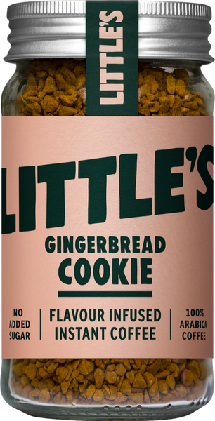 LITTLE'S Gingerbread Cookie Flavour Instant Coffee 50g (Pack of 6)