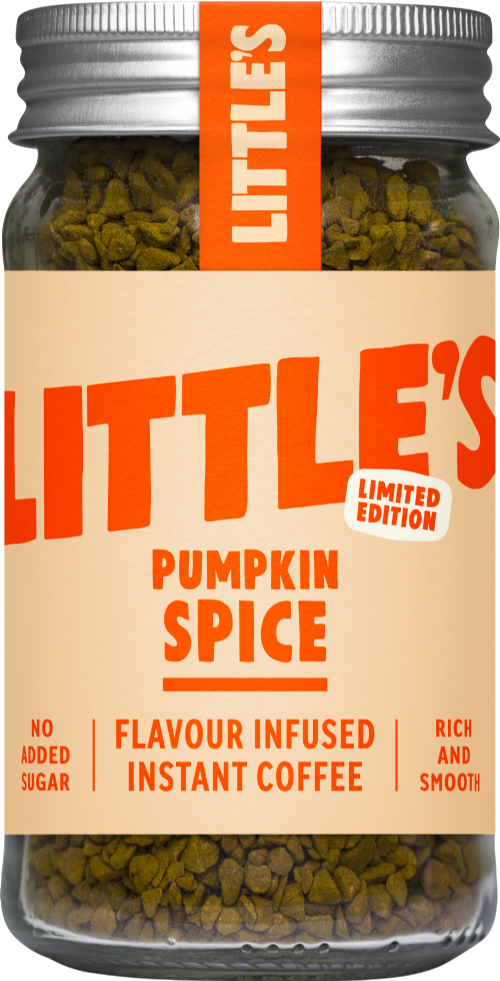 LITTLE'S Pumpkin Spice Flavour Instant Coffee 50g (Pack of 6)
