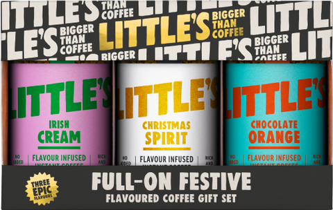 LITTLE'S Full-On Festive Flavoured Coffee Gift Set (3x50g) (Pack of 6)