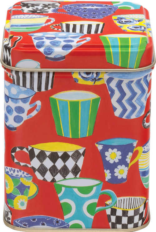 TIN TREATS Sarah Campbell Red Tea Cup Tin with Teabags 50g (Pack of 12)