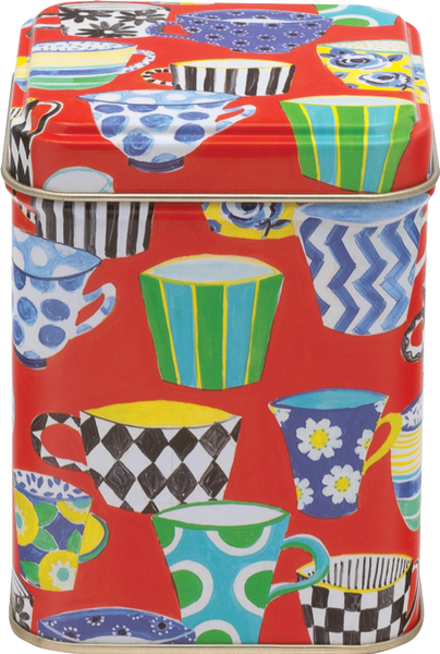 TIN TREATS Sarah Campbell Red Tea Cup Tin with Teabags 50g (Pack of 12)