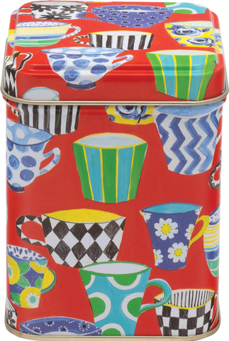 TIN TREATS Sarah Campbell Red Tea Cup Tin with Teabags 50g (Pack of 12)