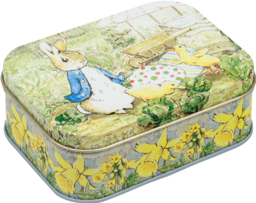 TIN TREATS Peter Rabbit Rectangular Tin / Fruit Jellies 120g (Pack of 24)