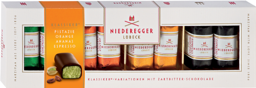 NIEDEREGGER Mini Marzipan Loaves - Assorted 100g (Pack of 10)