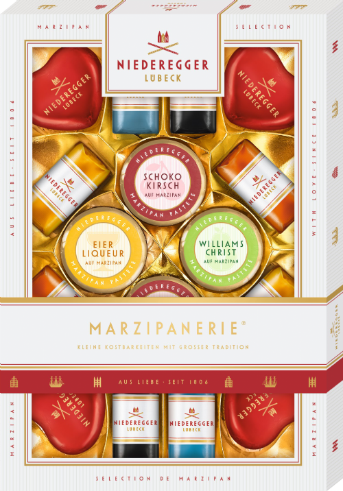 NIEDEREGGER Marzipanerie Selection 206g (Pack of 5)