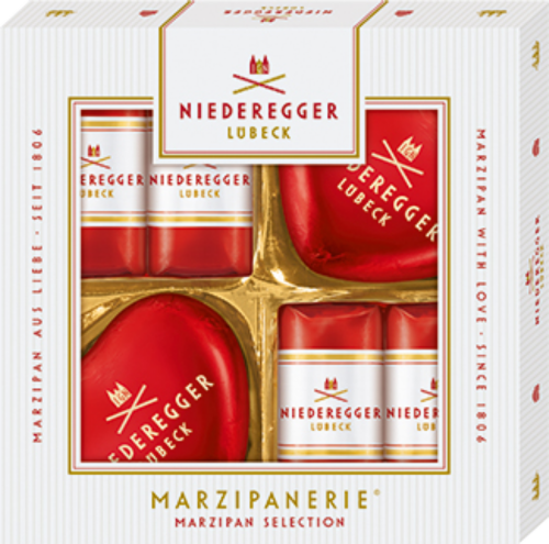 NIEDEREGGER Marzipanerie Selection 75g (Pack of 12)