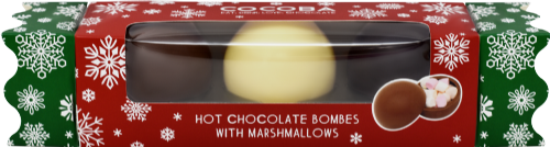 COCOBA Mixed Hot Chocolate Bombes with Marshmallows 150g (Pack of 6)