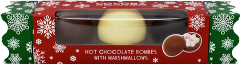 COCOBA Mixed Hot Chocolate Bombes with Marshmallows 150g (Pack of 6)