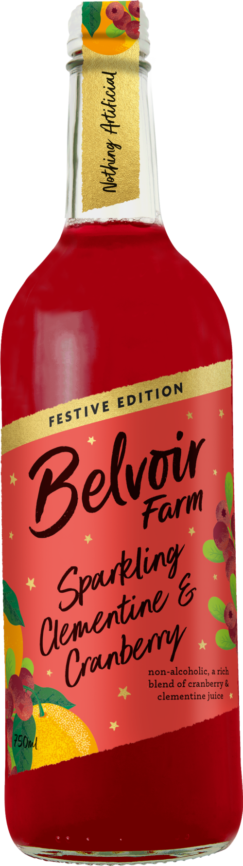BELVOIR Sparkling Clementine & Cranberry 75cl (Pack of 6)