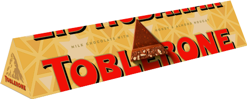 TOBLERONE Milk Chocolate with Honey & Almond Nougat 360g (Pack of 10)