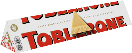 TOBLERONE White Chocolate with Honey & Almond Nougat 360g (Pack of 10)