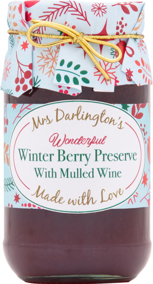 DARLINGTON'S Winter Berry Preserve with Mulled Wine 340g (Pack of 6)