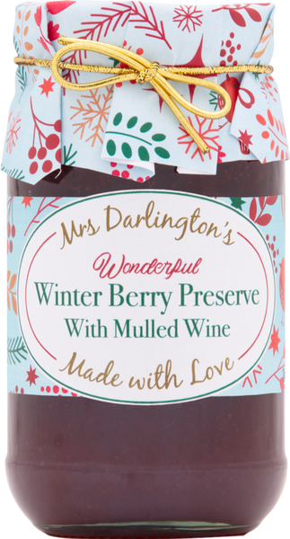 DARLINGTON'S Winter Berry Preserve with Mulled Wine 340g (Pack of 6)