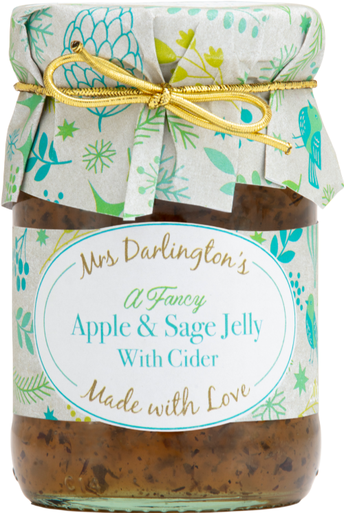 DARLINGTON'S Apple & Sage Jelly with Cider 212g (Pack of 6)