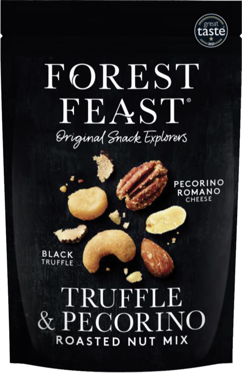 FOREST FEAST Roasted Nut Mix - Truffle & Pecorino 120g (Pack of 8)