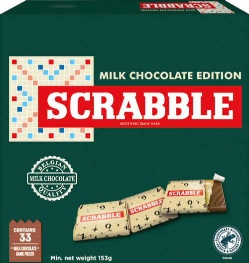 GAMES FOR MOTION Scrabble with Chocolate Pieces 154g (Pack of 6)