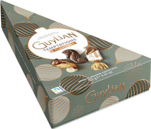 GUYLIAN Temptations 3 Flavours - Tree Box 125g (Pack of 12)