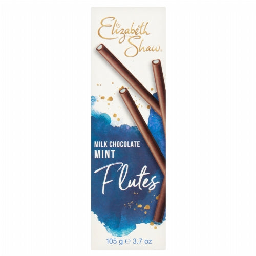 ELIZABETH SHAW Milk Chocolate Mint Flutes 105g (Pack of 10)