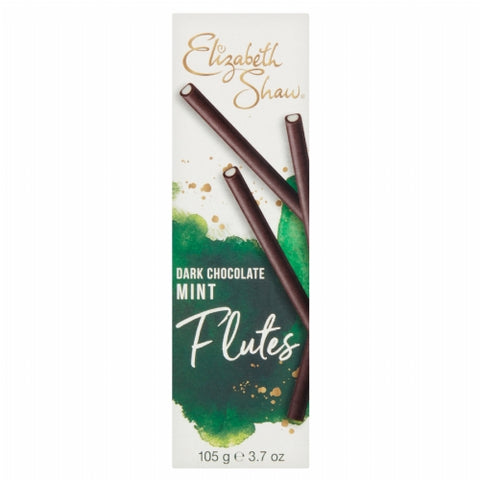 ELIZABETH SHAW Dark Chocolate Mint Flutes 105g (Pack of 10)