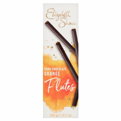 ELIZABETH SHAW Dark Chocolate Orange Flutes 105g (Pack of 10)