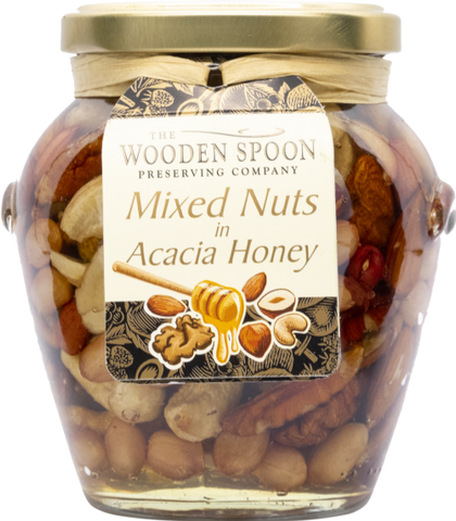 WOODEN SPOON Mixed Nuts in Acacia Honey 340g (Pack of 6)