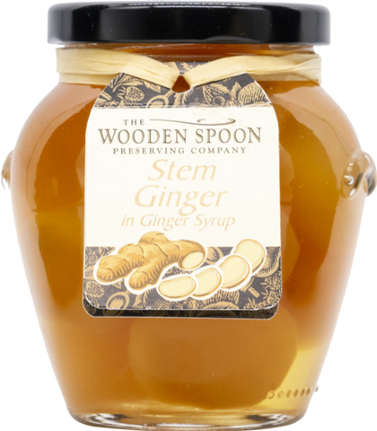 WOODEN SPOON Stem Ginger in Ginger Syrup 395g (Pack of 6)