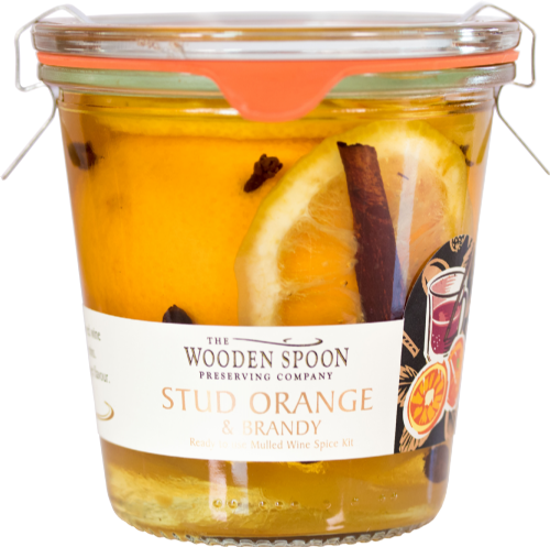 WOODEN SPOON Stud Orange & Brandy - Weck Jar 300g (Pack of 6)