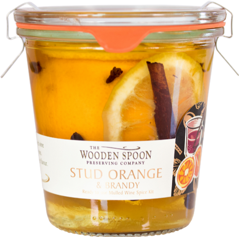 WOODEN SPOON Stud Orange & Brandy - Weck Jar 300g (Pack of 6)