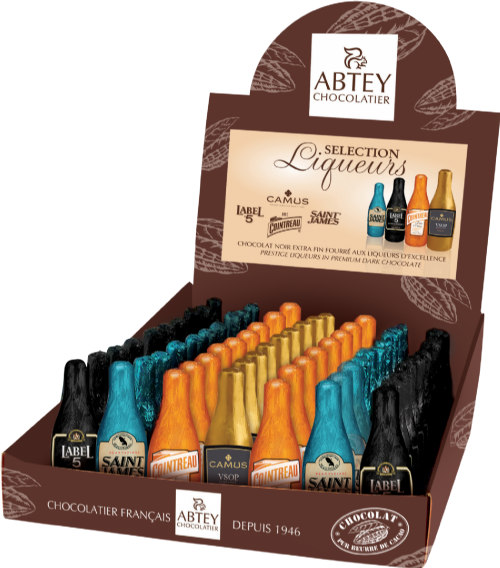 ABTEY Assorted Liqueur Bottles in Display Carton 13g (Pack of 70)