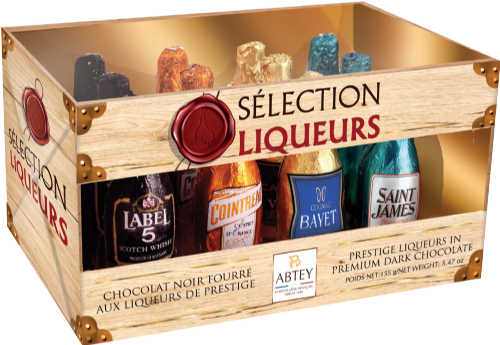 ABTEY Assorted Liqueur Bottles in Crate 155g (Pack of 12)