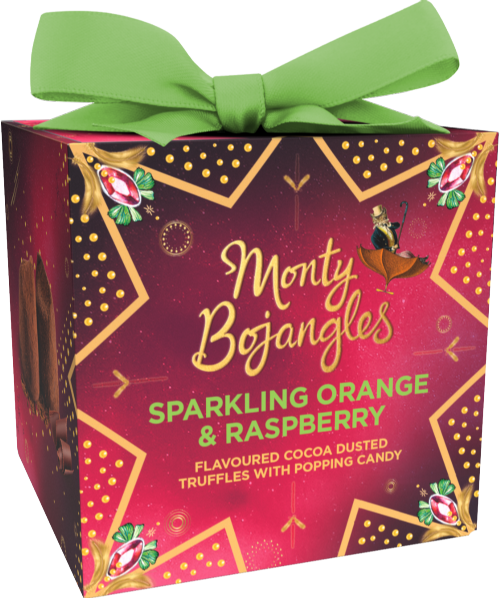 MONTY BOJANGLES Sparkling Orange & Rasp Truffles Gift 100g (Pack of 6)