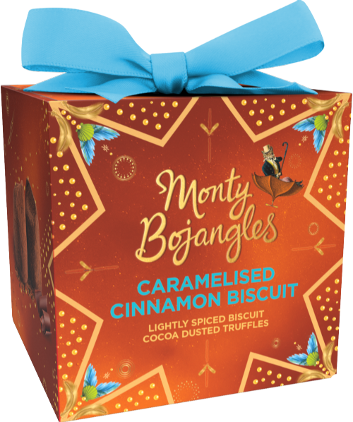 MONTY BOJANGLES Caramelised Cinnamon Bisc Truffles Gift 100g (Pack of 6)