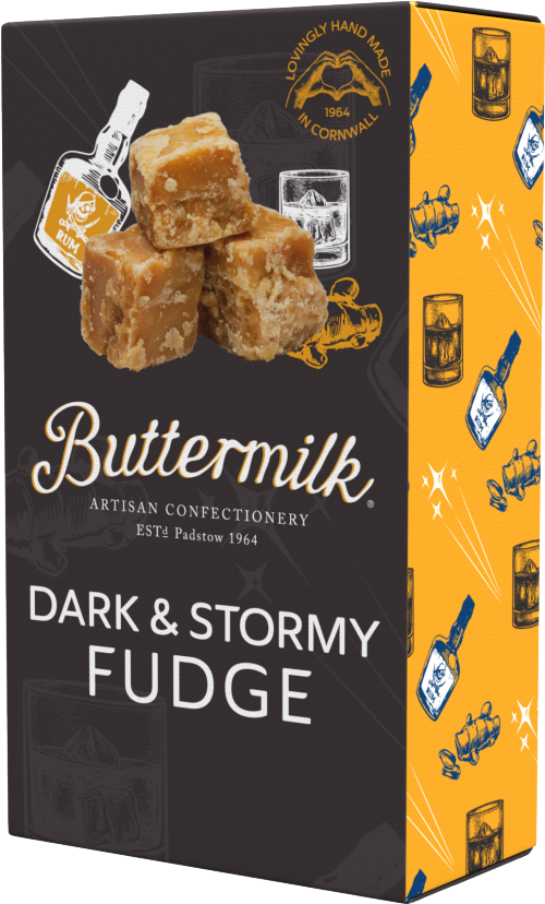 BUTTERMILK Dark & Stormy Fudge 100g (Pack of 7)