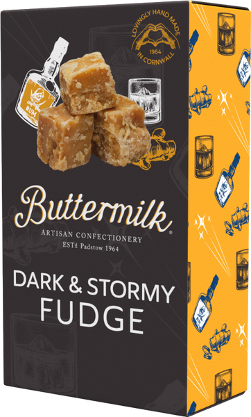 BUTTERMILK Dark & Stormy Fudge 100g (Pack of 7)