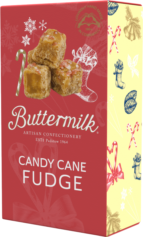 BUTTERMILK Candy Cane Fudge 100g (Pack of 7)