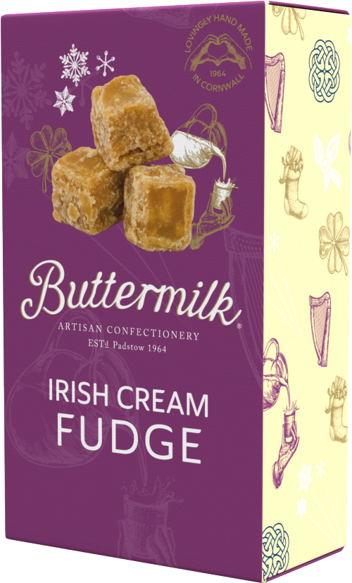 BUTTERMILK Irish Cream Fudge 100g (Pack of 7)