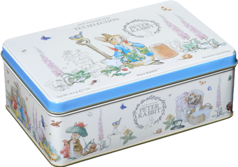 NEW ENGLISH TEAS Peter Rabbit Tin - Teabag Selection 100 T/B (Pack of 6)