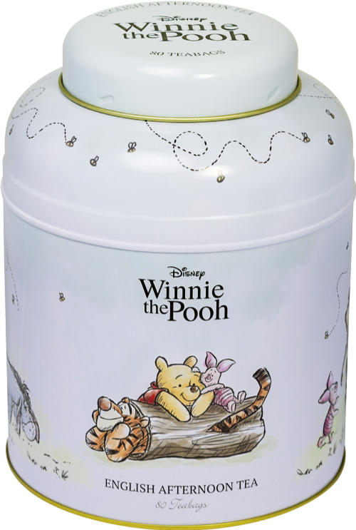 NEW ENGLISH TEAS Winnie the Pooh Caddy - Afternoon Tea 80T/B (Pack of 8)