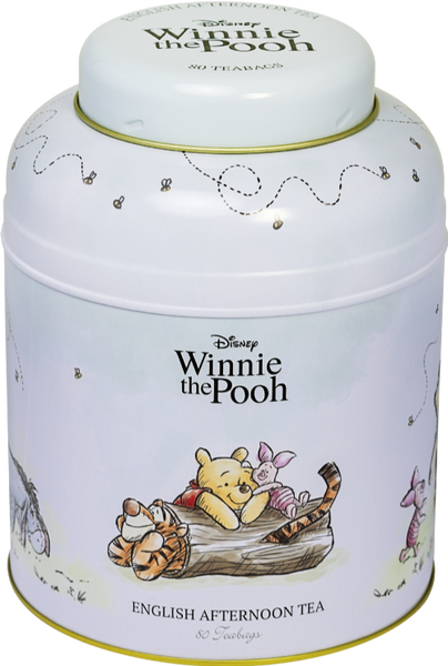 NEW ENGLISH TEAS Winnie the Pooh Caddy - Afternoon Tea 80T/B (Pack of 8)