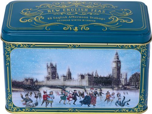 NEW ENGLISH TEAS Eng Aft. Victorian Winter/London Tin 40 T/B (Pack of 8)