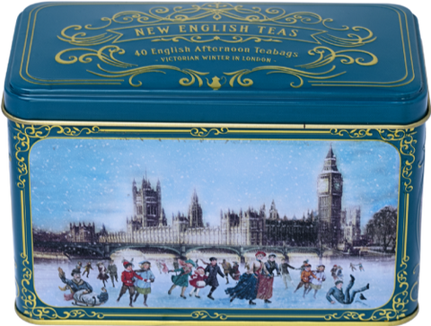 NEW ENGLISH TEAS Eng Aft. Victorian Winter/London Tin 40 T/B (Pack of 8)