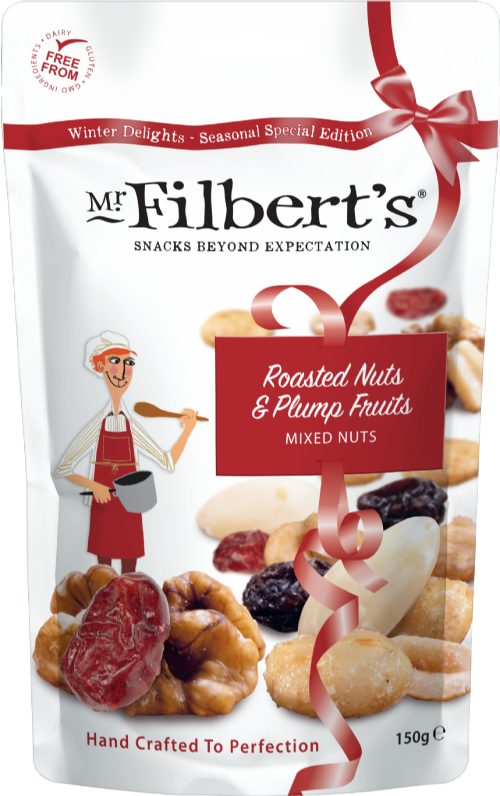 MR FILBERT'S Roasted Nuts & Plump Fruits Mixed Nuts 150g (Pack of 12)