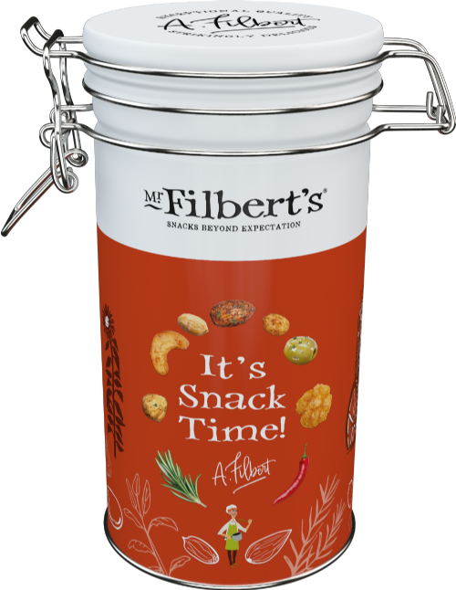 MR FILBERT'S It's Snack Time Red Caddy - Nut Selection 160g (Pack of 6)