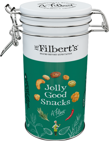 MR FILBERT'S Jolly Good Snacks Green Caddy - Selection 110g (Pack of 6)