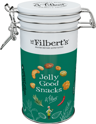 MR FILBERT'S Jolly Good Snacks Green Caddy - Selection 110g (Pack of 6)