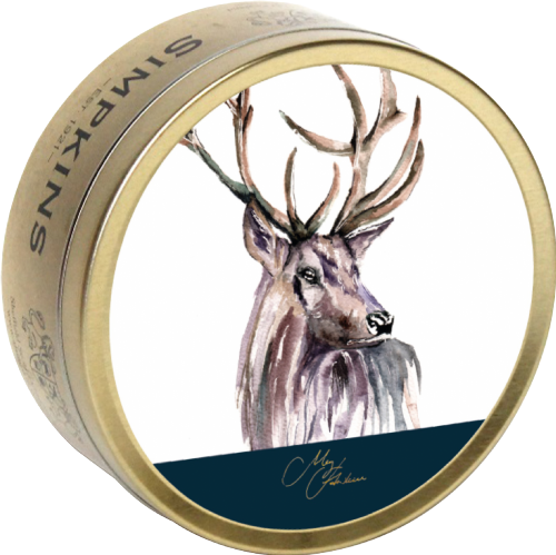 SIMPKINS Mixed Fruit Drops - Meg Hawkins Stag Tin 175g (Pack of 6)