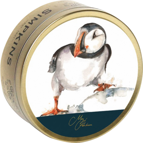 SIMPKINS Mixed Fruit Drops - Meg Hawkins Puffin Tin 175g (Pack of 6)