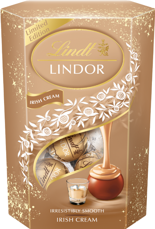 LINDT Lindor Irish Cream Cornet 200g (Pack of 8)